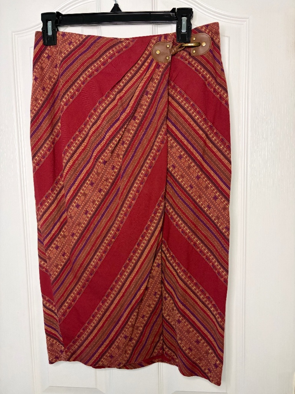 Women's Lauren Ralph Lauren Southwestern Indian Blanket Plaid Wrap Skirt Size 2